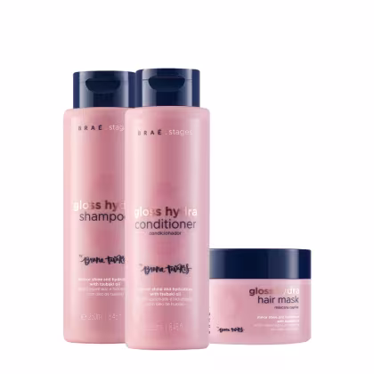Imagem do produto Kit Braé Stages by Bruna Tavares Gloss Hydra Home Care (3 produtos)