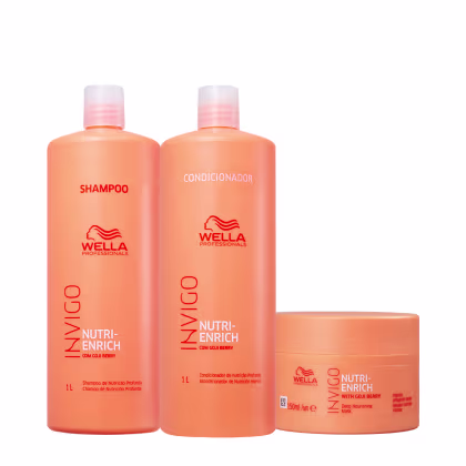 Imagem do produto Kit Wella Professionals Invigo Nutri-Enrich Salon Máscara (3 produtos)