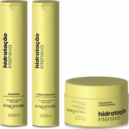 Imagem do produto Kit Acquaflora Hidratação Intensiva Capilar (3 Produtos)