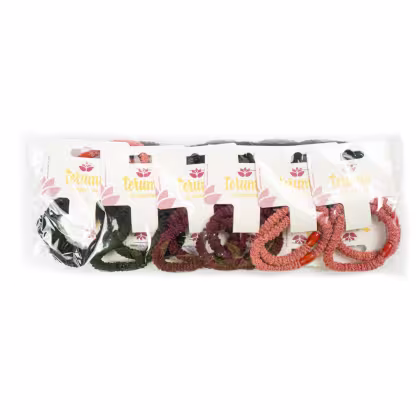 Imagem do produto Elástico Cabelo Croche Colorido Pacote 12x2 Unidades - Terumy Acessórios