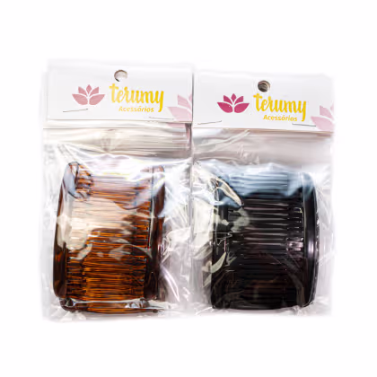 Imagem do produto Prendedor Pente Cabelo Pacote 12x2 Unidades - Terumy Acessórios