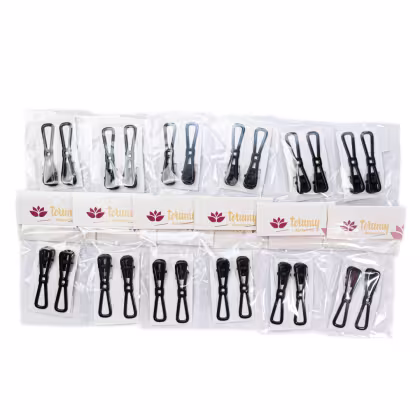 Imagem do produto Prendedor Bico Pato Laço Vazado Pacote 12x2 Unidades - Terumy Acessórios