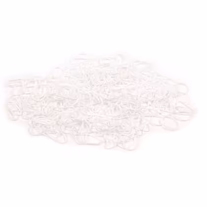 Imagem do produto Elástico de Silicone Branco Aproximadamente Pacote 12x200 Unidades  - Terumy Acessórios