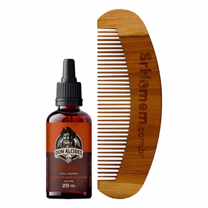 Imagem do produto Kit Óleo Para Barba Vanilla Coffee e Pente Curvo Don Alcides