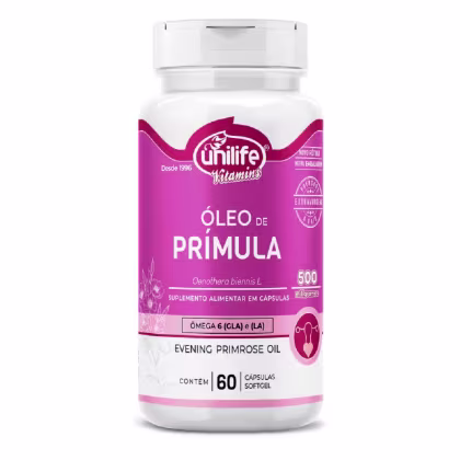 Imagem do produto Suplemento Alimentar Óleo de Prímula Unilife 500ml 60 Cápsulas