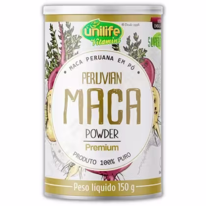 Imagem do produto Suplemento Alimentar Em Pó Maca Peruana Powder Premium Unilife Lata Com 150g