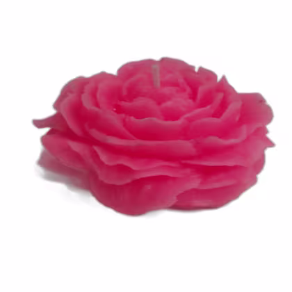 Imagem do produto Vela Aroma Flores Formato de Rosa Cor Pink 81g