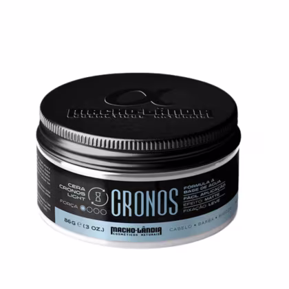Imagem do produto Cera Masculina Cabelo e Barba Matte Macho-Lândia Cronos 86G - LIGHT