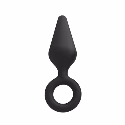 Imagem do produto Plug Anal com Formato Cone e Escalonado em Silicone 11,6cm x 3,3cm 7,5cm Penetrável