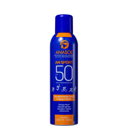 Imagem do produto Anasol AN Sport Aerosol FPS 50 - Protetor Solar 200ml