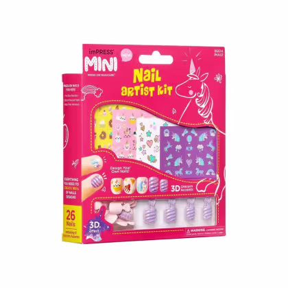 Imagem do produto Kit Kiss New York Nail Art Kids imPress Mini (3 Produtos)