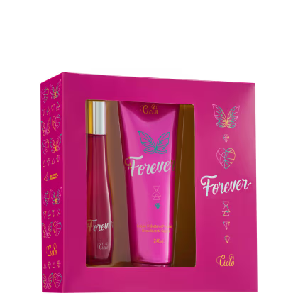 Imagem do produto Conjunto Forever Ciclo Cosméticos Feminino - Deo Colônia 50ml + Loção Hidratante 240ml