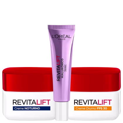 Imagem do produto Kit L'Oréal Paris Revitalift Pele Rejuvenescida (3 Produtos)