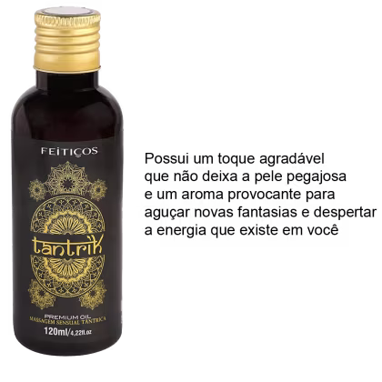 Imagem do produto Kit 4 Óleos De Massagem Relaxante Sabores E Tantrica Tantrik