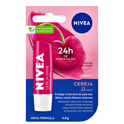 Imagem do produto NIVEA Shine Cereja - Hidratante Labial 4,8g