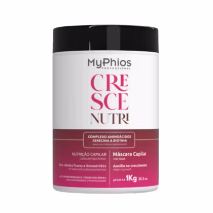 Imagem do produto Máscara MyPhios Cresce Nutri Fortalecimento e Máscara de Nutrição Capilar 1 Kg
