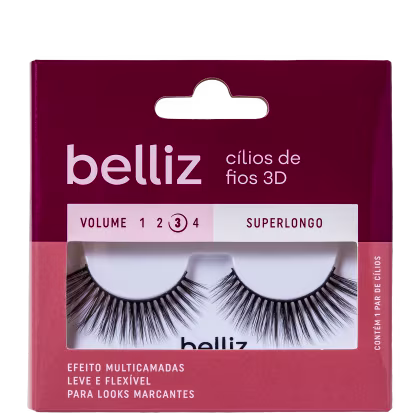 Imagem do produto Belliz 3D Volume 3 Superlongo 203 - Cílios Postiços (2 Unidades)