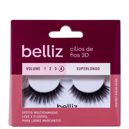 Imagem do produto Belliz 3D Volume 4 Superlongo 212 - Cílios Postiços