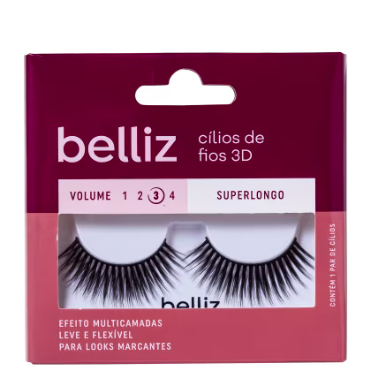 Imagem do produto Belliz 3D Volume 3 Superlongo 214 - Cílios Postiços