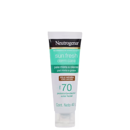 Imagem do produto Neutrogena Sun Fresh Derm Care FPS 70 Pele Negra - Protetor Solar Facial 40g