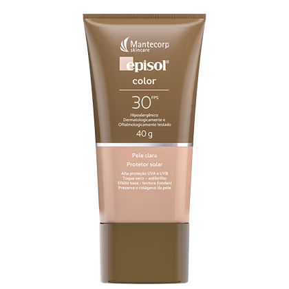Imagem do produto Mantecorp Episol Color FPS 30 Pele Clara - Protetor Solar com Cor 40g