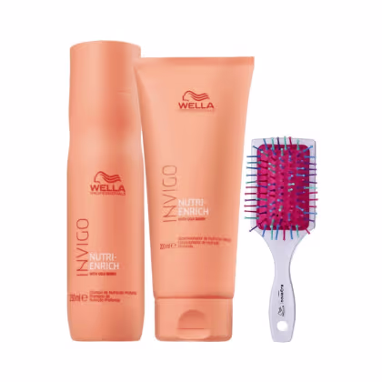 Imagem do produto Kit Wella Professionals Nutri-Enrich Home Duo + Escova (3 Produtos)
