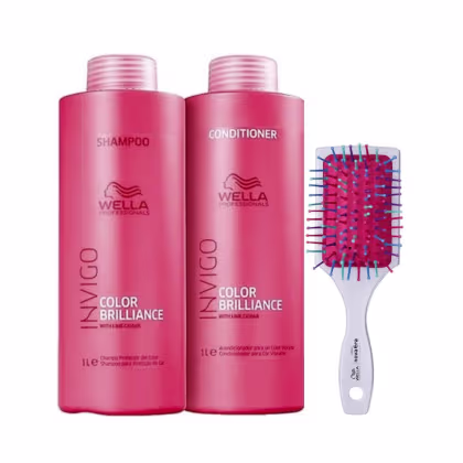 Imagem do produto Kit Wella Professionals Color Brilliance Salon Escova (3 Produtos)