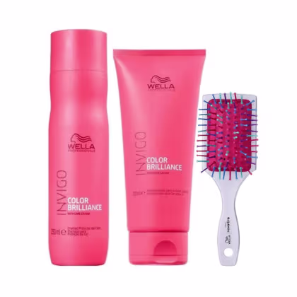 Imagem do produto Kit Wella Professionals Color Brilliance Home Care Escova (3 Produtos)