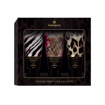 Imagem do produto Kit Animal Print Caixa com 3 Bisnagas 100ml Mahogany