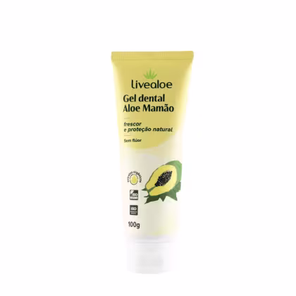 Imagem do produto Livealoe Aloe Mamão - Gel Dental Natural 100g