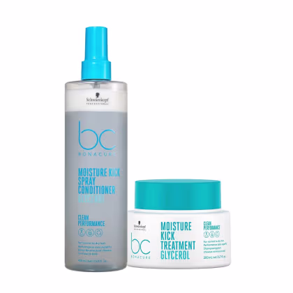 Imagem do produto Schwarzkopf Bc Moisture Kick - Máscara 200ml + Spray Conditioner 200ml