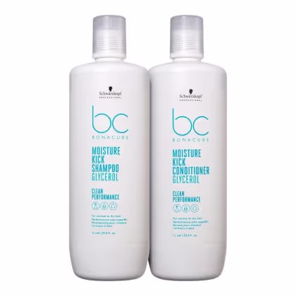 Imagem do produto Kit Schwarzkopf Bc Moisture Kick - Shampoo 1L + Condicionador 1L