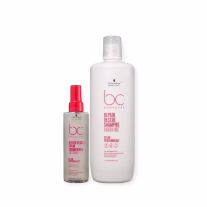 Imagem do produto Kit Schwarzkopf Bc Repair Rescue - Shampoo 1L + Spray Conditioner 200ml