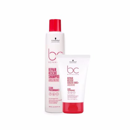 Imagem do produto Kit Schwarzkopf Bc Repair Rescue - Shampoo 250ml + Sealed Ends 100ml