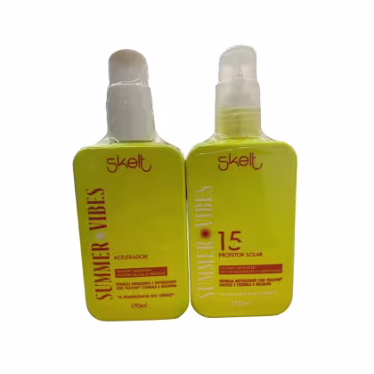 Imagem do produto Kit Skelt Summer Vibes - Protetor Solar 15 FPS 170ml + Acelerador 170ml