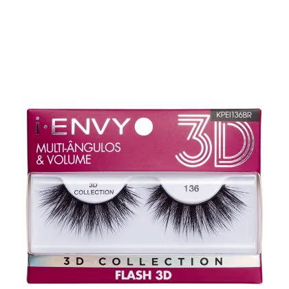 Imagem do produto Kiss New York i-Envy Flash 3D Collection 136 - Cílios Postiços