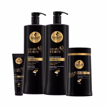 Imagem do produto Kit Haskell Cavalo Forte Trio e Leave-in 150 g
