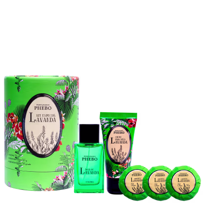 Imagem do produto Kit Água de Lavanda Phebo Fibra Lata Tropical (5 Produtos)