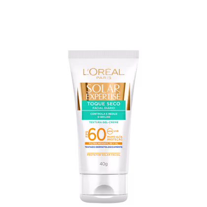 Imagem do produto L'Oréal Paris Solar Expertise Toque Seco FPS 60 - Protetor Solar Facial 40g