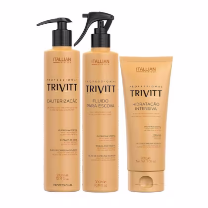 Imagem do produto Trivitt Kit Cauterização Capilar Pós Química (3 Produtos) - Efeito Salão em Casa