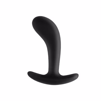 Imagem do produto Plug Anal Estimulador Prostata Curvado Ergonômico 13cm x 3,8cm em Silicone
