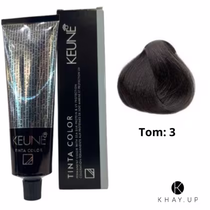 Imagem do produto Keune Tinta Color 3 Castanho Escuro - Coloração Permanente 60ml