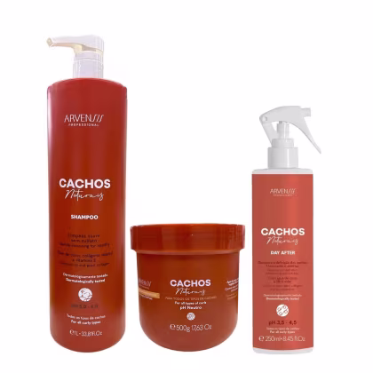 Imagem do produto Kit Arvensis Professional Cachos Naturais - Shampoo 1L + Geleia 500g + Day After 250ml