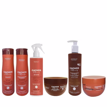 Imagem do produto Kit Arvensis Professional Cachos Naturais - Shampoo 300ml + Condicionador 300ml + Day After 250ml + Máscara 250g + Ativador Crespos 300ml + Máscara Crespos 250g