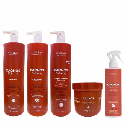 Imagem do produto Kit Arvensis Professional Cachos Naturais - Shampoo 1L + Condicionador 1L + Ativador De Cachos 1L + Geleia 500g + Day After 250ml