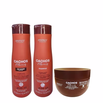 Imagem do produto Kit Arvensis Professional Cachos Naturais - Shampoo 300ml + Co-Wash 300ml + Máscara Crespos 250g