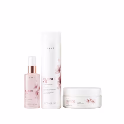 Imagem do produto Kit Braé Blonde Oil By Ana Paula Siebert - Shampoo 250ml + Máscara 200g + Óleo 60ml