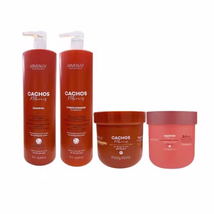 Imagem do produto Kit Arvensis Cachos Naturais - Shampoo 1L + Condicionador 1L + Geleia Ativadora Suave 500g + Máscara 2x1 500g