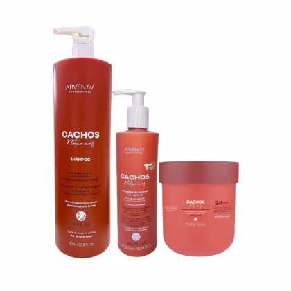 Imagem do produto Kit Arvensis Cachos Naturais - Shampoo 1L + Ativador de Cachos 300ml + Máscara 2x1 500g