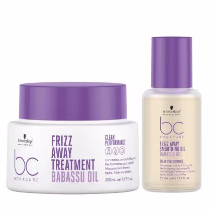 Imagem do produto Kit Schwarzkopf BC Bonacure Frizz Away - Máscara 200ml + Smoothing Oil 50ml